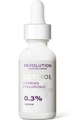 Revolution Skincare Pleťové sérum 0.3% Retinol with Vitamins & Hyaluronic Acid 30 ml