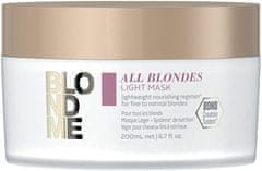 Schwarzkopf Prof. Lehká vyživující maska pro jemné a normální blond vlasy All Blondes (Light Mask) 200 ml