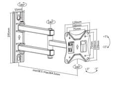 Fiber Mounts FM233 držák Tv monitoru 13" - 30"