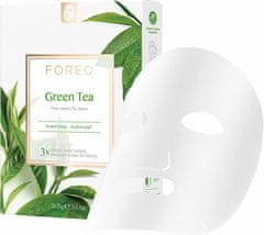 Foreo Očišťující plátýnková maska pro smíšenou pleť Green Tea (Purifying Sheet Mask) 3 x 20 g