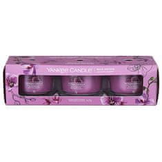 Yankee Candle Sada votivních svíček ve skle Wild Orchid 3 x 37 g