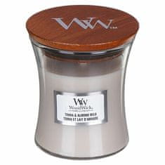 Woodwick Vonná svíčka váza malá Tonka & Almond Milk 85 g