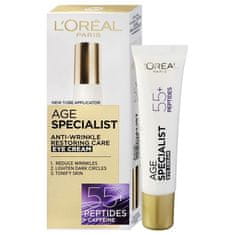 L’ORÉAL PARIS Obnovující oční krém proti vráskám Age Specialist 55+ (Anti-Wrinkle Eye Cream) 15 ml