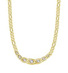 Brosway Pozlacený ocelový náhrdelník s krystaly Symphonia BYM98