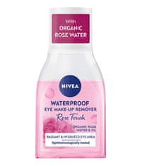 Nivea Dvoufázový odličovač očí Rose Touch (Waterproof Eye Make-Up Remover) 100 ml