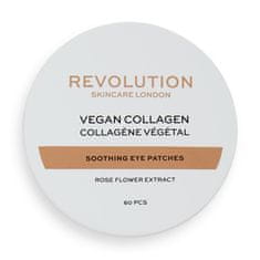 Revolution Skincare Zklidňující polštářky pod oči Rose Gold Vegan Collagen (Soothing Eye Patches) 60 ks