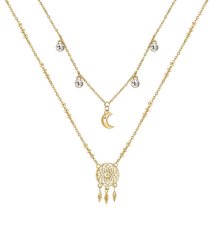 Brosway Okouzlující pozlacený náhrdelník Lapač snů Chakra BHKN067