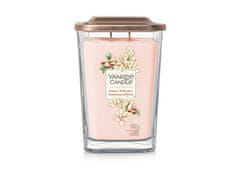 Yankee Candle Aromatická svíčka velká hranatá Snowy Tuberose 552 g