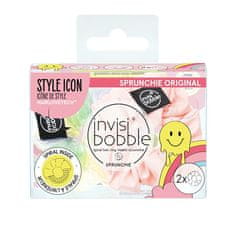 Invisibobble Gumička do vlasů Sprunchie Duo Retro Dreamin‘ Hue-Man Love 2 ks