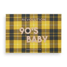 Makeup Revolution Paletka očních stínů 90`s Baby (Power Shadow Palette) 6,6 g