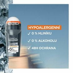 L’ORÉAL PARIS Hypoalergenní kuličkový deodorant Men Expert Magnesium Defense (Deo Roll-on) 50 ml