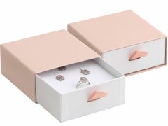 Jan KOS Pudrově růžová dárková krabička na soupravu šperků DE-5/A5/A1