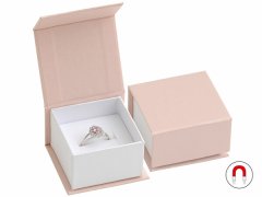 Jan KOS Pudrově růžová dárková krabička na prsten nebo náušnice VG-3/A5/A1