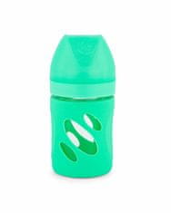 Twistshake Kojenecká láhev anti-colic skleněná pastelově zelená 180 ml