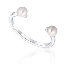 JwL Luxury Pearls Minimalistický prsten s pravými perlami JL0761