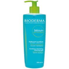 Bioderma Čisticí pěnivý gel pro smíšenou až mastnou pleť Sébium Gel Moussant (Purifying And Foaming Gel) (Objem 500 ml)