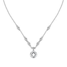 Morellato Třpytivý ocelový náhrdelník s krystaly Bagliori SAVO04