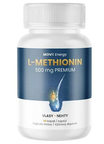 MOVit Methionin PREMIUM 500 mg 90 veganských kapslí