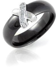 Modesi Černý keramický prsten QJRQY6157KL (Obvod 56 mm)