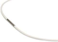Boccia Titanium Bílé kaučukové lanko 0801-02 (Délka 45 cm)