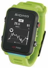 Sigma Pulsmetr iD.TRI BASIC Neon Green 24220