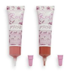 Makeup Revolution Sada tekutých tvářenek X Roxi (Cherry Blossom Liquid Blush Duo) 2 x 15 ml