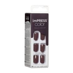 KISS Samolepící nehty imPRESS Color Try Gray 30 ks