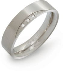 Boccia Titanium Titanový snubní prsten s diamanty 0138-02 (Obvod 58 mm)