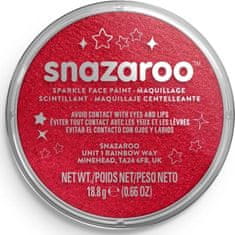 Snazaroo Barva na obličej Třpytivá Červená (Sparkle Red) 18ml