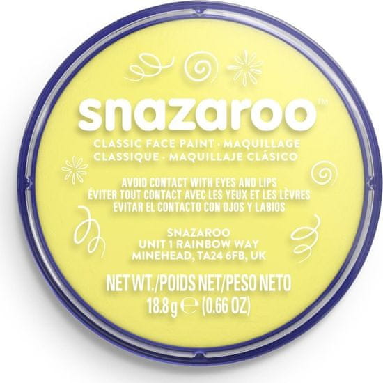 Snazaroo Barva na obličej Světle žlutá (Pale Yellow) 18ml