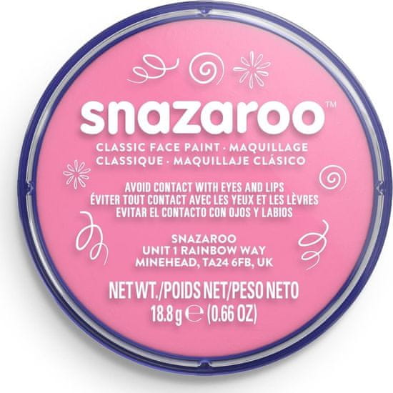 Snazaroo Barva na obličej Světle růžová (Pale Pink) 18ml