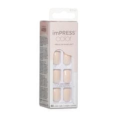 KISS Samolepící nehty imPRESS Color Point Pink 30 ks