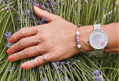 Hot Diamonds Stříbrný prsten Emozioni Scintilla Lavender Calmness ER020 (Obvod 50 mm)