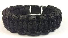 Cordell Paracord náramek Solomon Černá (Rozměr M ( 18 - 19 cm ))