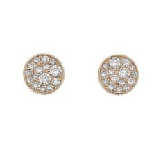 Hot Diamonds Stříbrné náušnice Hot Diamonds Emozioni Scintilla Rose Gold DE457