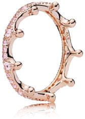 Pandora Překrásný bronzový prsten Začarovaná koruna 187087NPO (Obvod 50 mm)
