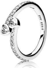 Pandora Stříbrný třpytivý prsten 191023CZ (Obvod 50 mm)