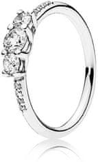 Pandora Třpytivý stříbrný prsten Timeless 196242CZ (Obvod 50 mm)