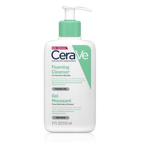 CeraVe Čisticí pěnivý gel pro normální až mastnou pleť (Foaming Cleanser)