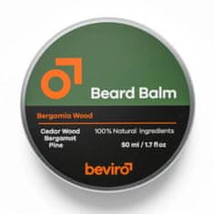 Beviro Balzám na vousy s vůní cedru, bergamotu a borovice (Beard Balm) (Objem 50 ml)