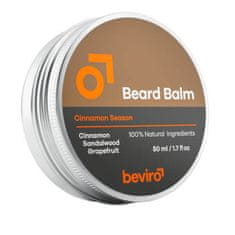 Beviro Balzám na vousy s vůní grepu, skořice a santalového dřeva (Beard Balm) (Objem 50 ml)