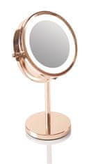RIO Oboustranné kosmetické zrcátko (Rose Gold Mirror)