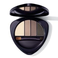 Dr. Hauschka Paletka pro líčení očí a obočí (Eye & Brow Palette) 5,3 g (Odstín 01 Stone)