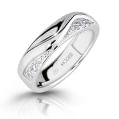 Modesi Módní stříbrný prsten se zirkony M16026 (Obvod 54 mm)