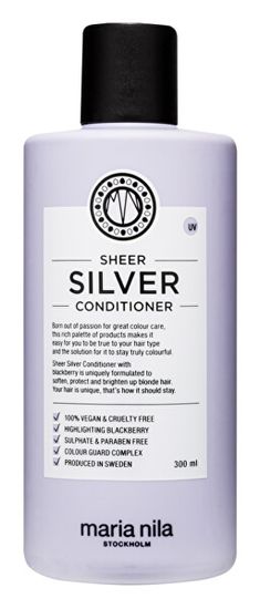 Maria Nila Hydratační kondicionér neutralizující žluté tóny vlasů Sheer Silver (Conditioner)