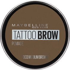 Maybelline Gelová pomáda na obočí Tattoo Brow (Pomade) 4 g (Odstín 003 Medium Brown)