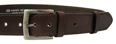 Penny Belts Pánský kožený opasek 25-1-40 brown (Délka pásku 95 cm)