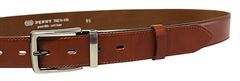 Penny Belts Pánský kožený společenský opasek 35-020-2-43 brown (Délka pásku 95 cm)