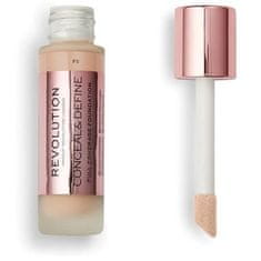 Makeup Revolution Krycí make-up s aplikátorem Conceal & Define (Makeup Conceal and Define) 23 ml (Odstín F3)