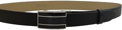 Penny Belts Pánský kožený společenský opasek 35-020-A6 black (Délka pásku 95 cm)